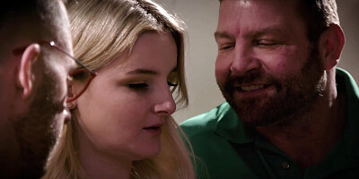 WE SWING BOTH WAYS - Cute Teen Eliza Eves Has A Wild Bisexual Threesome With Two Older Men
