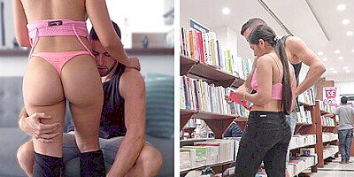 Petite Library Girl Cant Help Feeling The Big Dick Energy