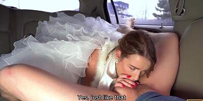 Steve Q And Alexis Crystal In Future Spouses Dont Lose Time And Fuck In Limo While On Route To The Wedding