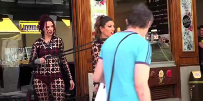 Julia Roca, Steve Holmes And Alexa Nasha In Two Babes And Are Humiliated In Publ