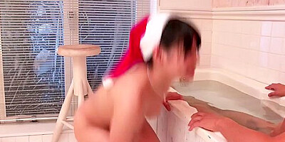 Horny Japanese brunette, Anne, gives you a steaming bj while getting moist in the shower in this tough JAV XXX scene.