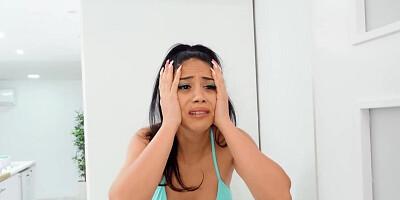 Brunette and redhead fight for worker's penis and have threesome