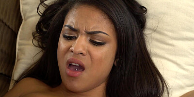 A hot ebony woman is opening up her cunt for some loving