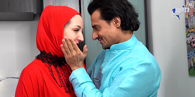 Big Ass Cheating Muslim Wife Getting Fucked By Another Man In front of Her Husband