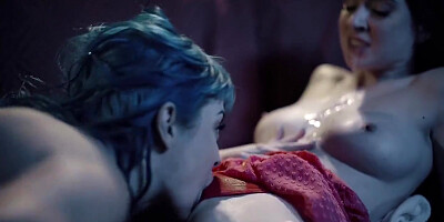 Possessed Girls Get Wet And Messy - Hot Teens 18+ Lesbian Mind Fuck Compilation