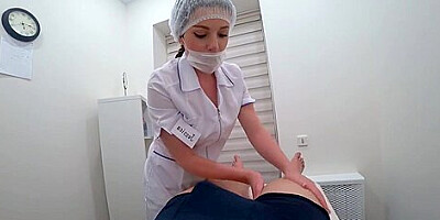 Blowjob From A Real Nurse In A Massage Room