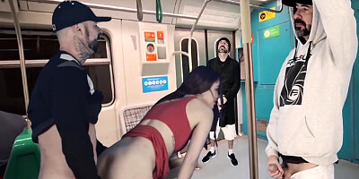 Student 18+ Is Surrounded By Delinquents Inside The Train