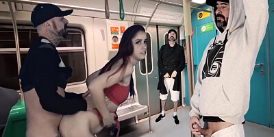 Student 18+ Is Surrounded By Delinquents Inside The Train