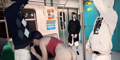 Student 18+ Is Surrounded By Delinquents Inside The Train
