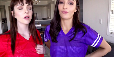 Super Sunday With My Step Sis And Her Friend