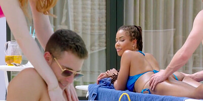 Vince Carter, Kira Noir And Alberto Blanco In Gorgeous Kira Cant Resist A Good Anal Dp On Vacation