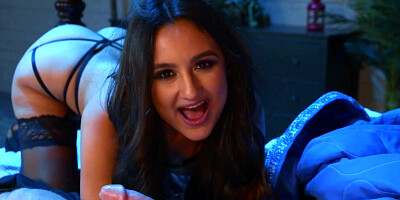 Elegant miss Eliza Ibarra spends amazing night with Seth Gamble