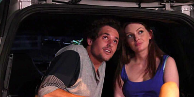 Sweet GF seduced under the stars for an outdoor fuck