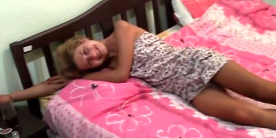 Victoria Tiffani is filmed POV-style while sucking a hard cock