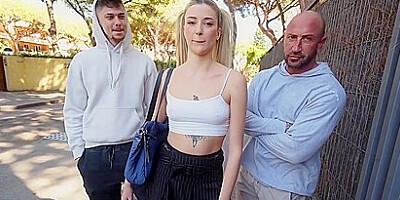 Threesome Under The Autobahn Bridge Angelique Lapiedra, Emilio Ardana, Tommy Cabrio