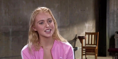 Bound Blonde Trainee Deep Throat Fucked In Threesome