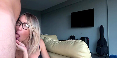 Fucked And Mouthed By A Hotel Maid In Stockings And Anal Plug 12 Min