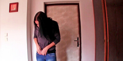 Sexy chick is selling her body in this video