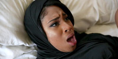 Ebony tits with seductive nipples tempted white male