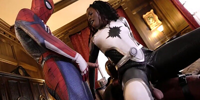 Spider Man And Ana Foxxx In Exotic Adult Clip Cosplay New Just For You