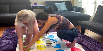 Cute Couple Engage In Sex Toy Fucking Each Other After A Sexy Strip Twister Game