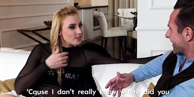 Sexy Blonde Knows How To Get A Job When She Sucks Dick Like Else - Lulu Love And David Perry