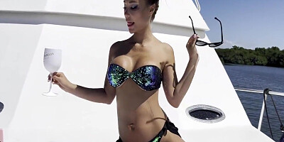 Fucks Herself With A Big Dildo On A Yacht (free) 10 Min With Monika Fox