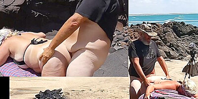 Milf Sucks A Huge Cock On The Beach Gets Fucked And