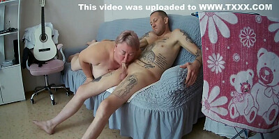 Neighbor Sucks My Dick In The Morning Doing A Deep Blowjob