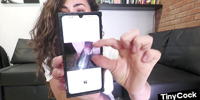 SPH amateur femina humiliates smalldicks with her lil finger