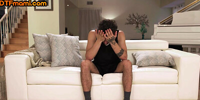 DTF bigass stepmom pussybanged in doggystyle by stepson