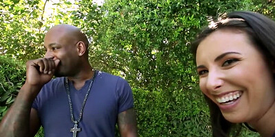 Lecherous girl makes sure that black men's penises are the best