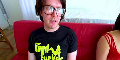 April Returns For Nerd Cock - April Doll