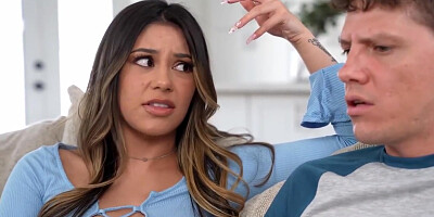 Latina teen 18+ Asks Her Boyfriends Stepdad To Eat Her Pussy Out - Xxlayna Marie And Rion King