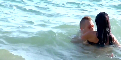 The Young Slut Loves To Take It In The Pussy On The Beach