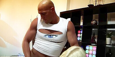 Skinny Anorexic Blonde Girl Harmony Hex In Bodysuit Have Ro