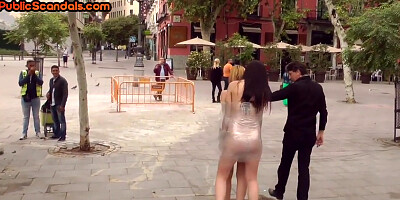 Public Bitches Whipped And Screwed In Group Fucking