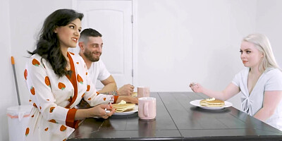 Pasty yet pretty girl is going to get fucked to feel welcome