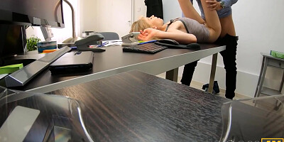 Babe With Beautiful Blue Eyes Trades Her Body To Get Loaned