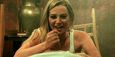 Blake Blossom, Naturally Busty And Seth Gamble In Lucidflix Blonde Gives Him A Performance He Wont Soon Forget