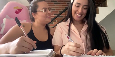 Zoemelissa Stepsisters Are Studying And They Get Horny