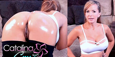 CATALINA CRUZ - Warm Oil Rubbed All Over My Ass Sex