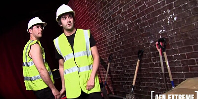 Steve Hooper, Tony James And Sasha Rose Uk In Hot Blondes That Bang Construction Workers