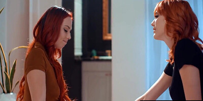 Redhead Babes Scissor Until They Orgasm! Sensual Lesbian Sex! 13 Min With Aidra Fox And Kenna James