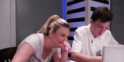 Heather Honey - Gangbang Fuck With Dp In The Library