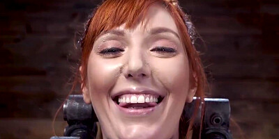 Redhead Slave Ass Flogged In Bondage