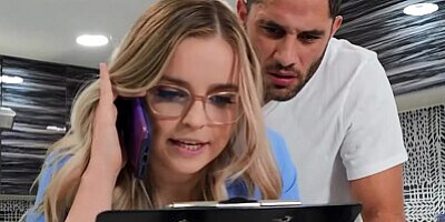 Reality Kings - Nurse Codi Vore Is Running Late & Her Horny Bf Damon Dice Wants Her Big Boobs