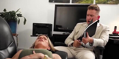 Cory Chase And Big T - My Counselor Secretly Jerking His Boner