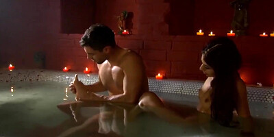 Indian Couple Enjoys Sensual Massage Before Lovemaking