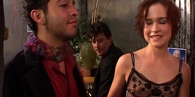 3some Fucking With A Tiny Brunette Who Enjoys Hardcore Sex